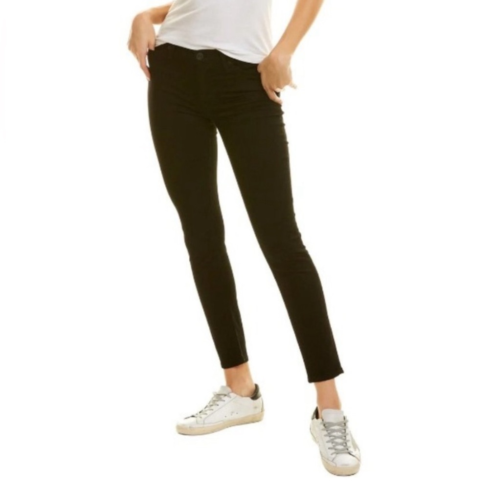 Hudson Black Natalie Midrise Super Skinny Ankle Jeans 32